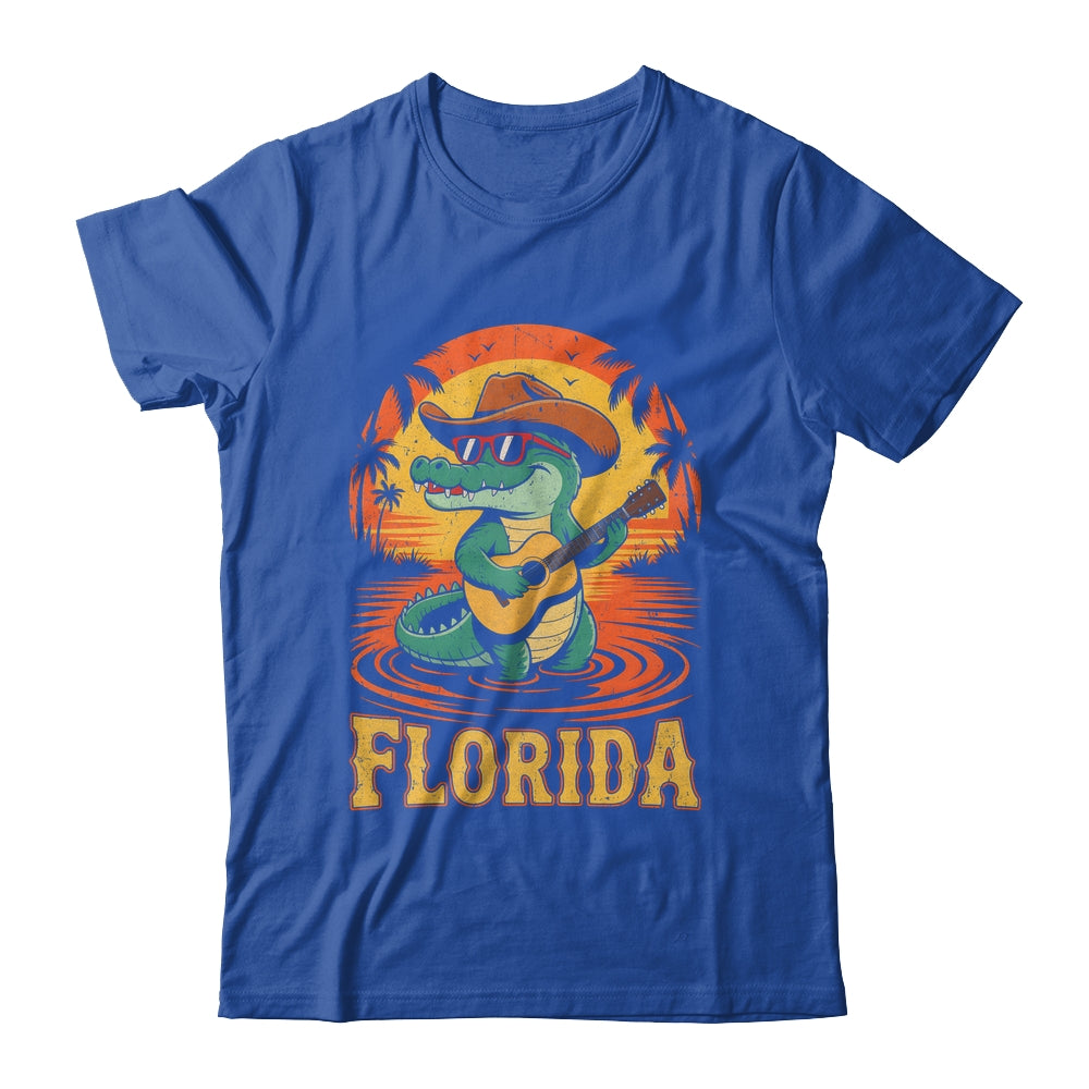Florida Vacation Vintage Travel Women Men Funny Alligator Shirt & Tank Top | siriusteestore