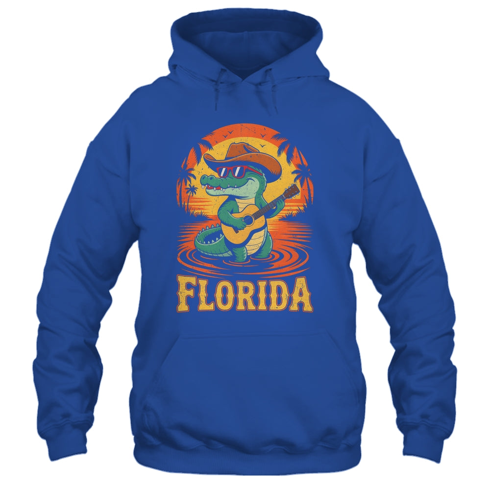 Florida Vacation Vintage Travel Women Men Funny Alligator Shirt & Tank Top | siriusteestore