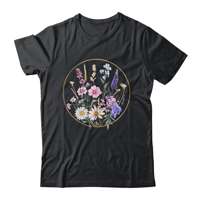 Flower Boho Floral Wildflowers Graphic Funny Women Girls Shirt & Tank Top | siriusteestore