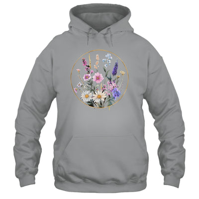 Flower Boho Floral Wildflowers Graphic Funny Women Girls Shirt & Tank Top | siriusteestore