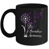 Flower Dandelion Faith Hope Love Purple Overdose Awareness Mug | siriusteestore