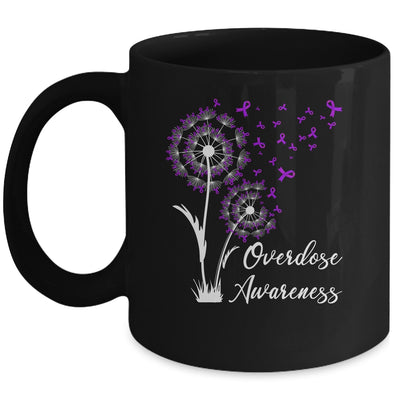 Flower Dandelion Faith Hope Love Purple Overdose Awareness Mug | siriusteestore