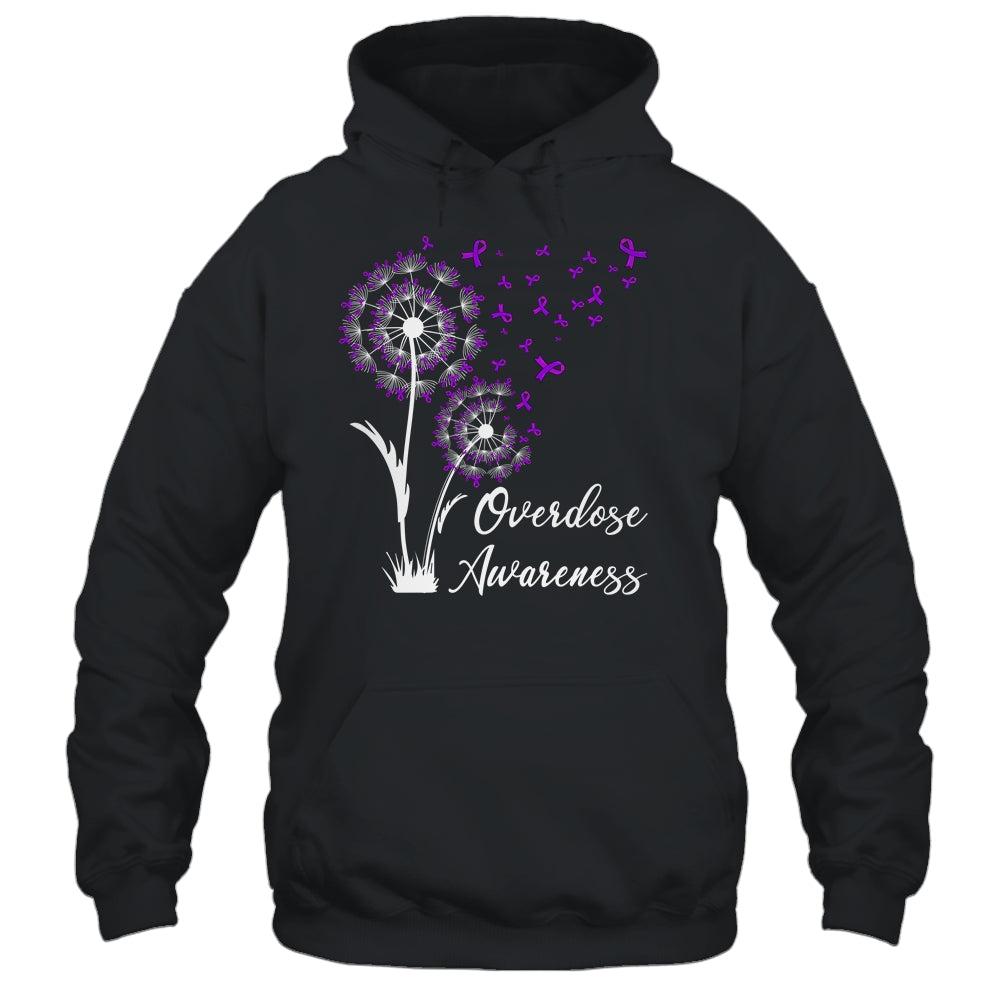 Flower Dandelion Faith Hope Love Purple Overdose Awareness Shirt & Tank Top | siriusteestore