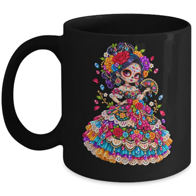 Flower Woman Day Of The Dead Catrina Mexico Skull Women Mug | siriusteestore