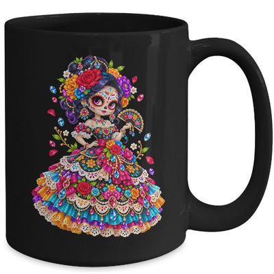 Flower Woman Day Of The Dead Catrina Mexico Skull Women Mug | siriusteestore