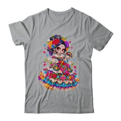 Flower Woman Day Of The Dead Catrina Mexico Skull Women Shirt & Tank Top | siriusteestore