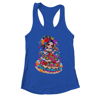 Flower Woman Day Of The Dead Catrina Mexico Skull Women Shirt & Tank Top | siriusteestore
