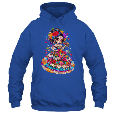 Flower Woman Day Of The Dead Catrina Mexico Skull Women Shirt & Tank Top | siriusteestore