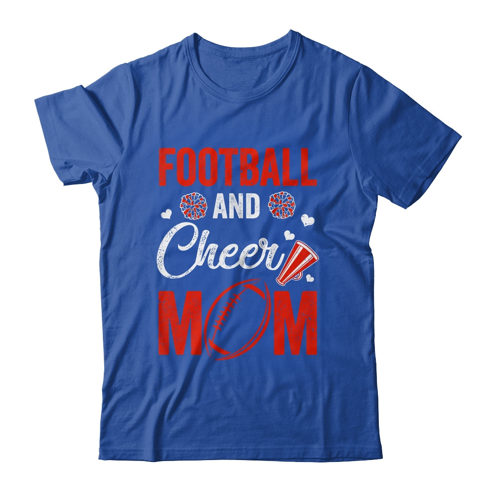 Football And Cheer Mom Of Football Player Cheerleader Shirt & Tank Top | siriusteestore