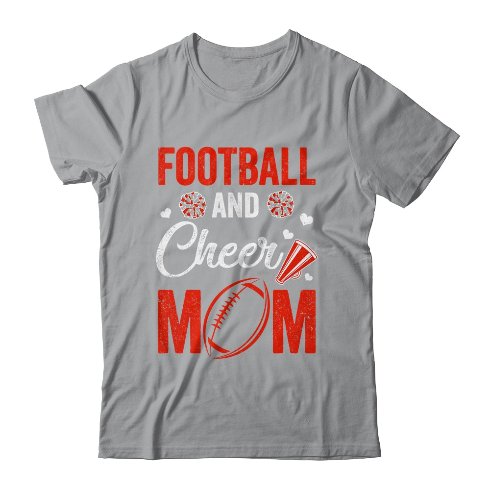 Football And Cheer Mom Of Football Player Cheerleader Shirt & Tank Top | siriusteestore