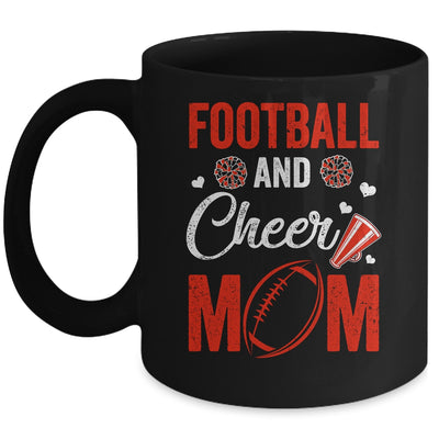 Football And Cheer Mom Of Football Player Cheerleader Mug | siriusteestore