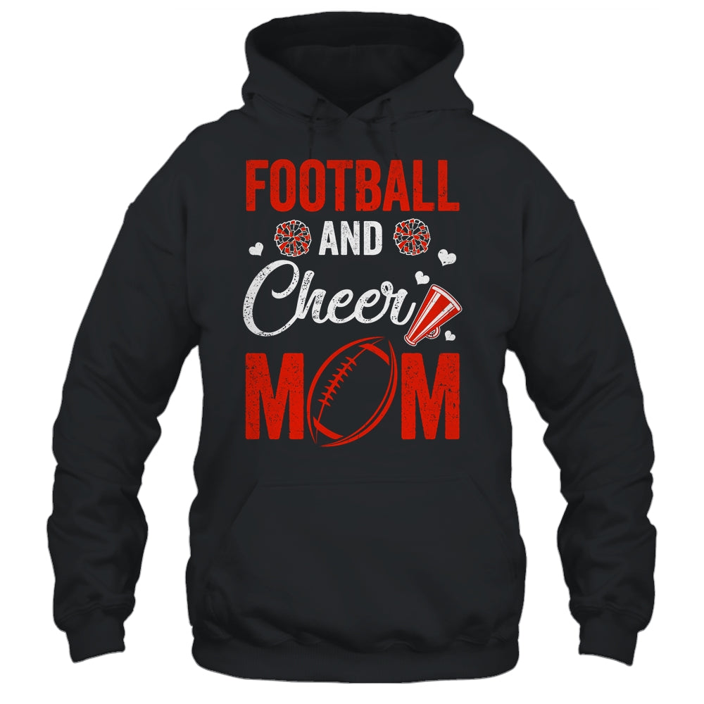 Football And Cheer Mom Of Football Player Cheerleader Shirt & Tank Top | siriusteestore