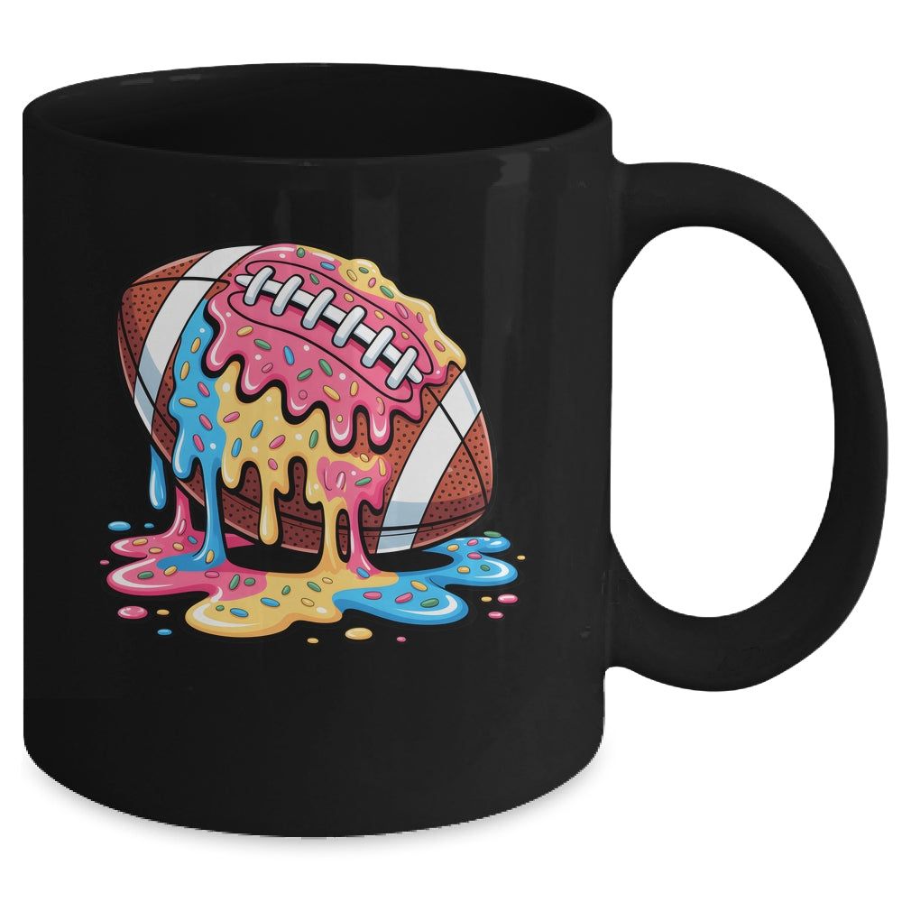 Football Drip For Lineman WR QB RB Ice Cream Sprinkles Mug | siriusteestore
