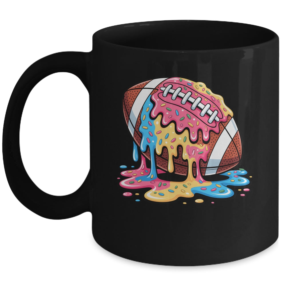 Football Drip For Lineman WR QB RB Ice Cream Sprinkles Mug | siriusteestore