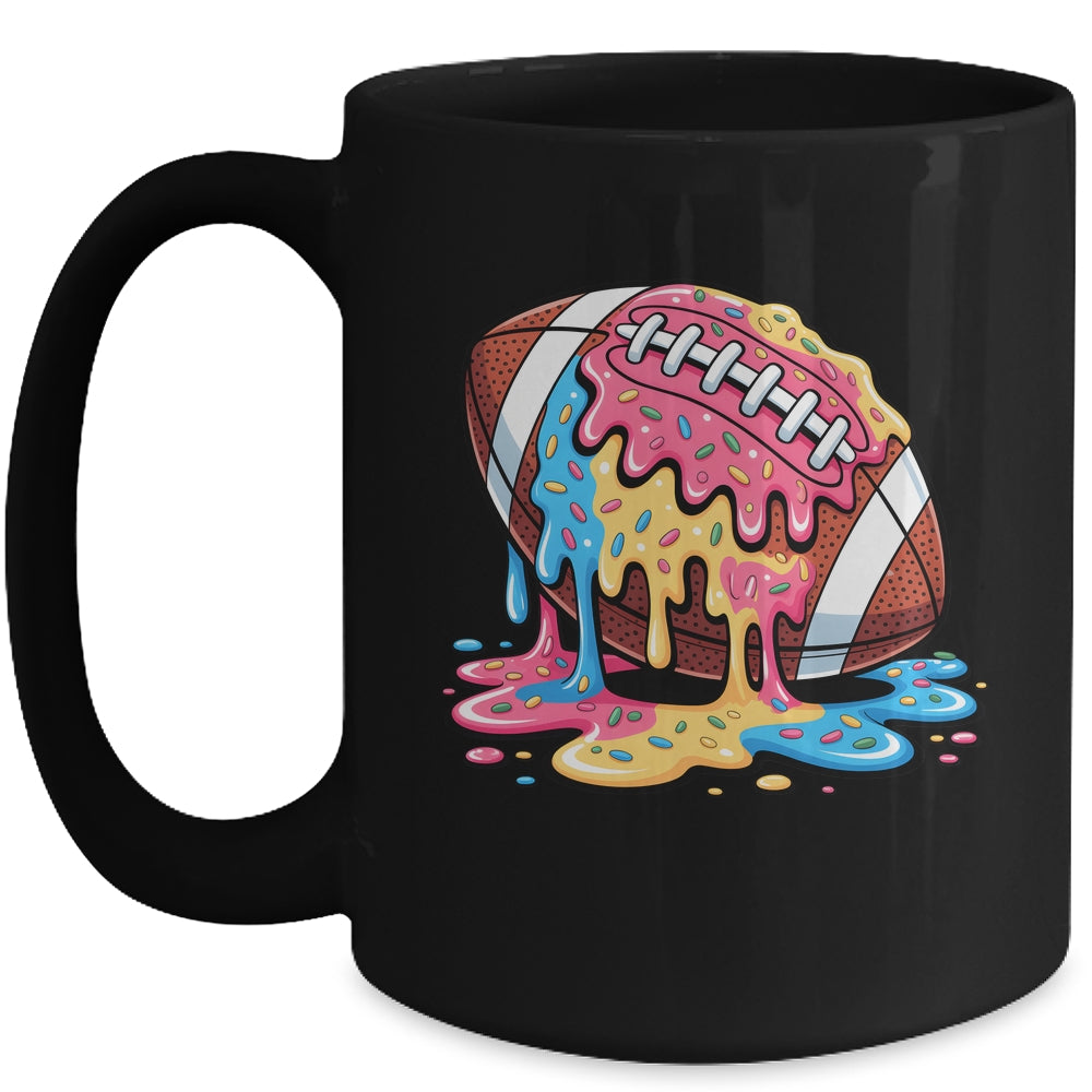 Football Drip For Lineman WR QB RB Ice Cream Sprinkles Mug | siriusteestore