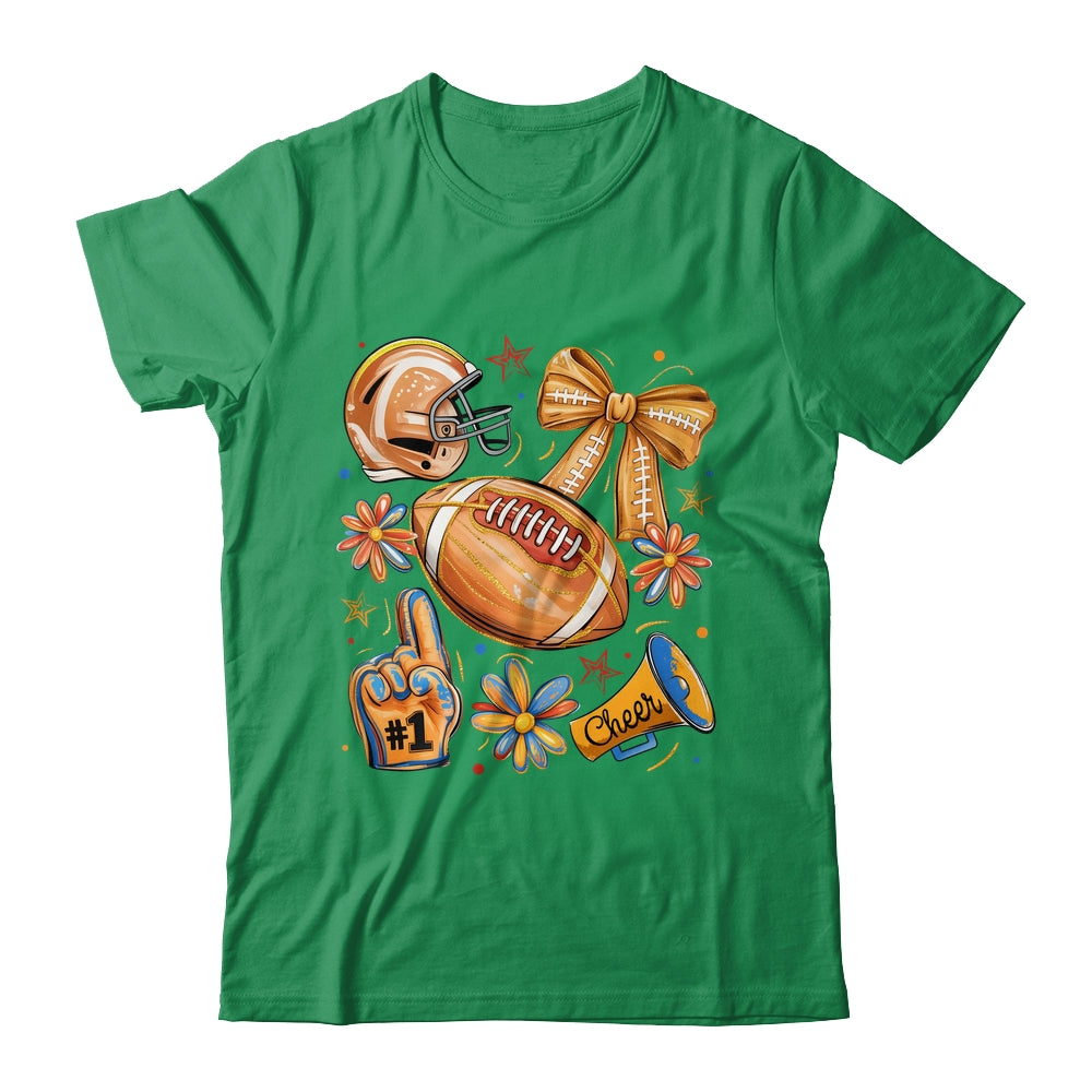Football Game Day Football Season Fall Autumn Coquette Bow Shirt & Sweatshirt | siriusteestore