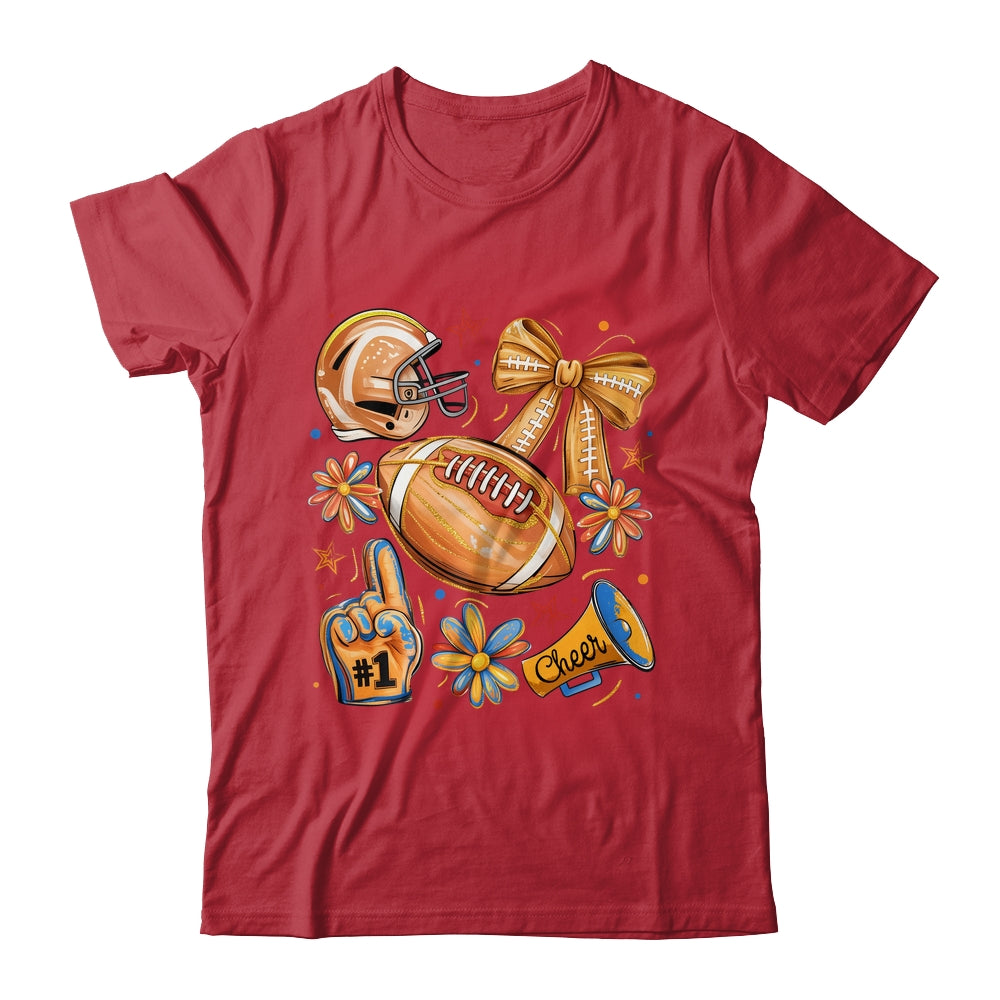 Football Game Day Football Season Fall Autumn Coquette Bow Shirt & Sweatshirt | siriusteestore