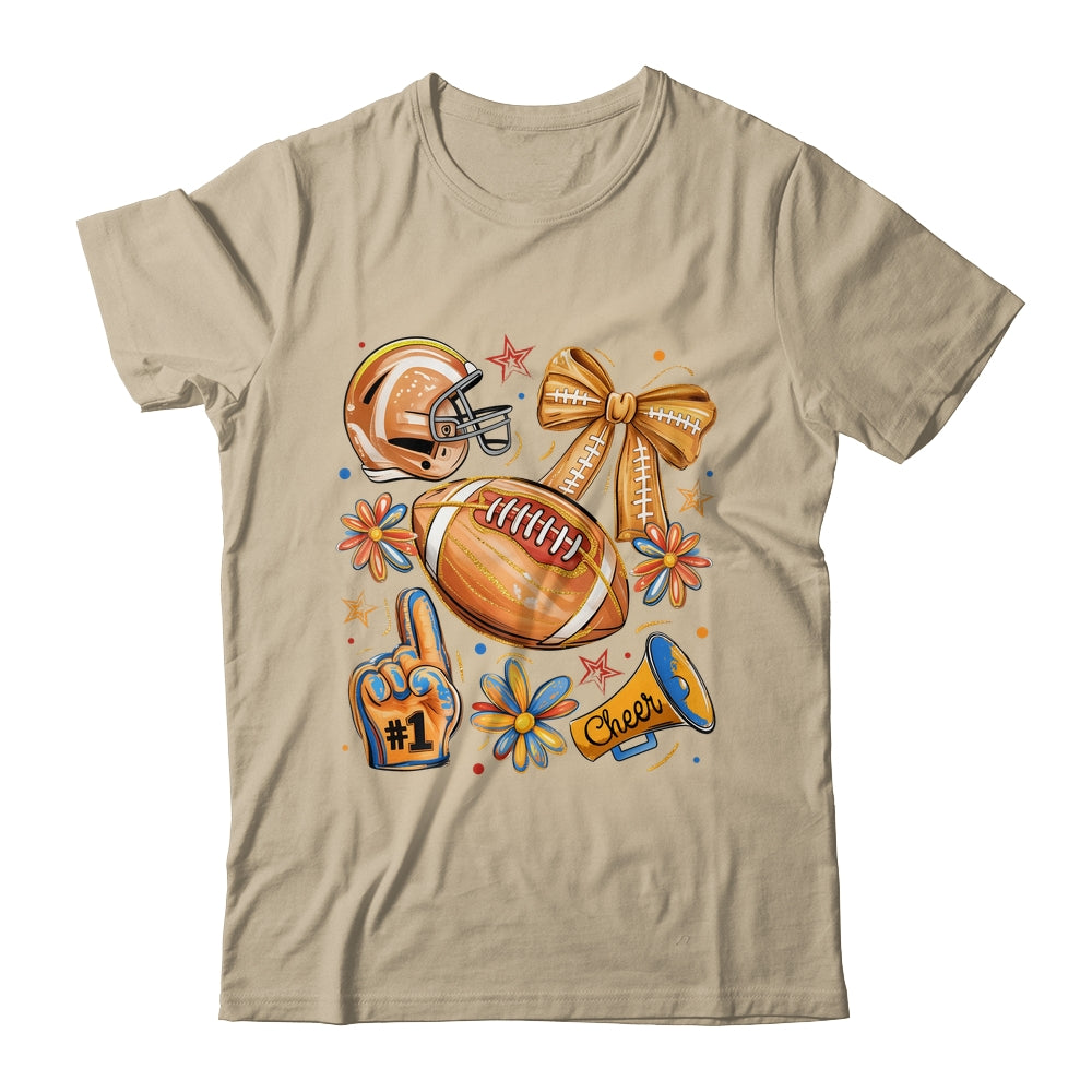 Football Game Day Football Season Fall Autumn Coquette Bow Shirt & Sweatshirt | siriusteestore