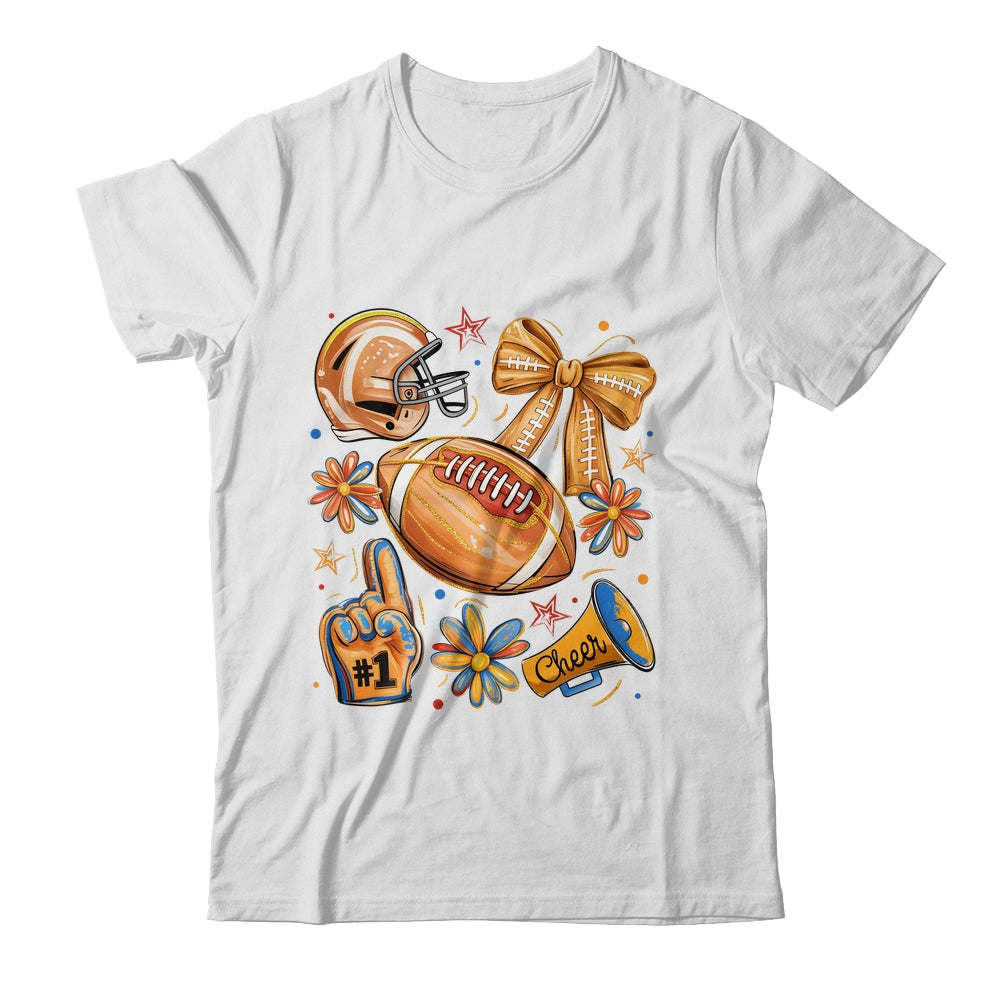 Football Game Day Football Season Fall Autumn Coquette Bow Shirt & Sweatshirt | siriusteestore