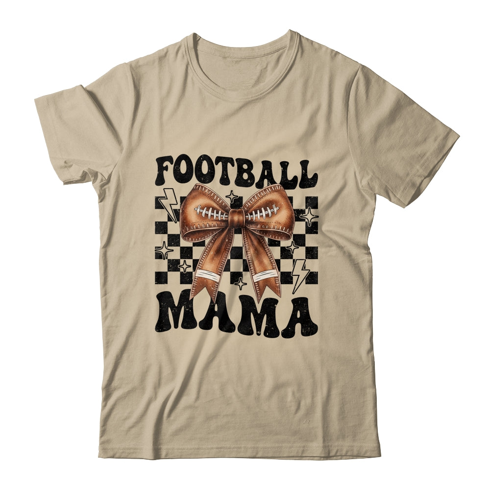 Football Mama Coquette Bow Funny Football Game Day Sport Mom Shirt & Sweatshirt | siriusteestore