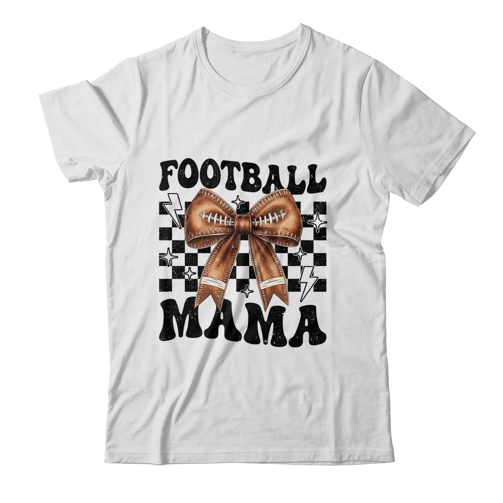 Football Mama Coquette Bow Funny Football Game Day Sport Mom Shirt & Sweatshirt | siriusteestore