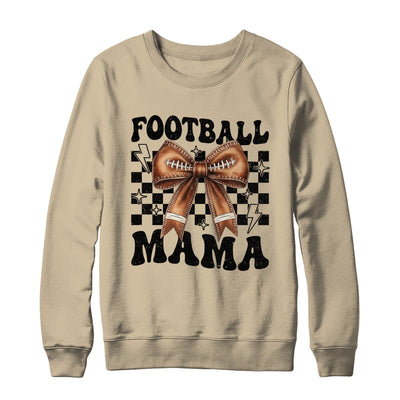 Football Mama Coquette Bow Funny Football Game Day Sport Mom Shirt & Sweatshirt | siriusteestore