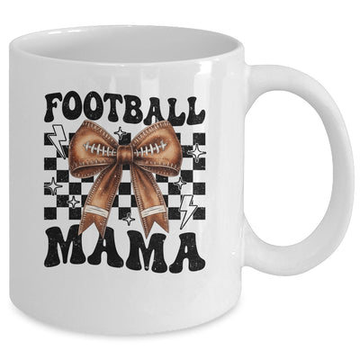 Football Mama Coquette Bow Funny Football Game Day Sport Mom Mug | siriusteestore