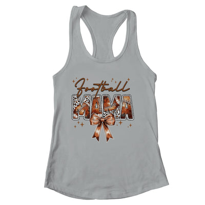 Football Mama Funny Mom Football Touchdown Season Leopard Shirt & Tank Top | siriusteestore