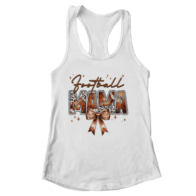 Football Mama Funny Mom Football Touchdown Season Leopard Shirt & Tank Top | siriusteestore