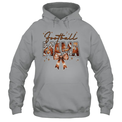 Football Mama Funny Mom Football Touchdown Season Leopard Shirt & Tank Top | siriusteestore