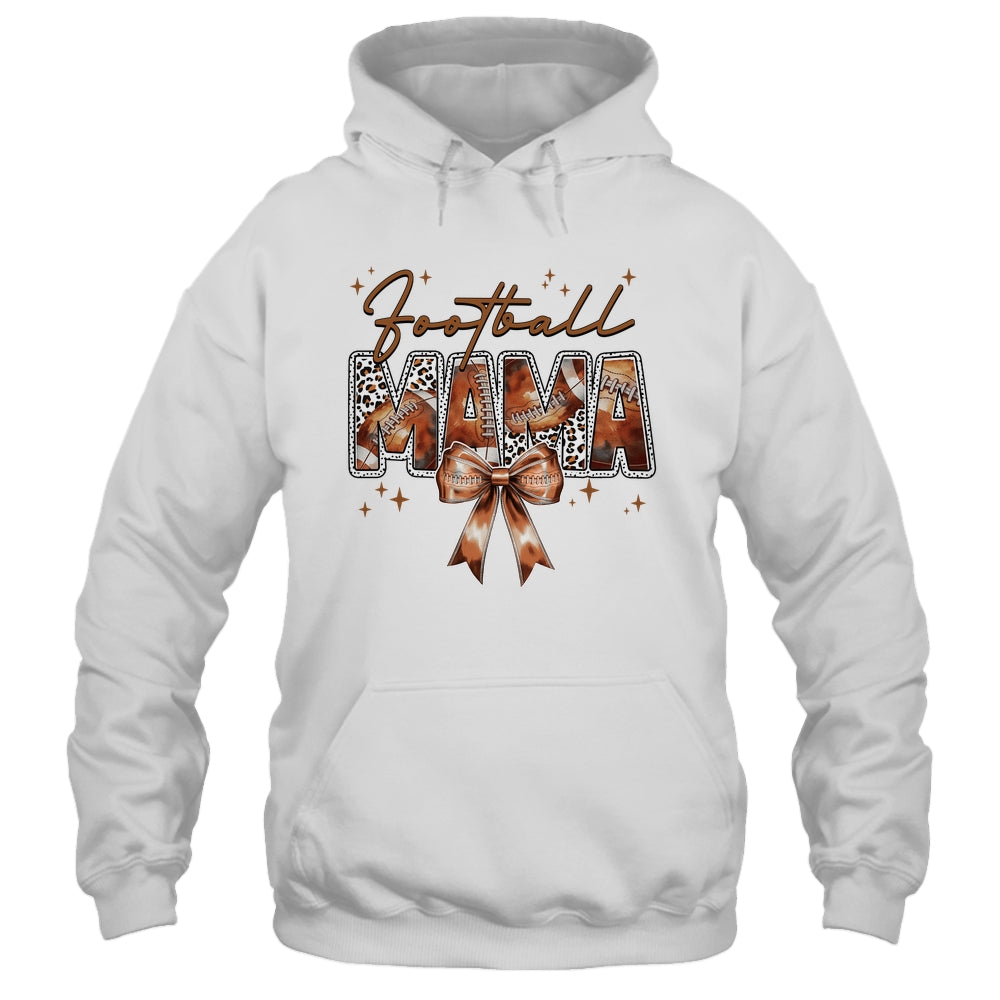 Football Mama Funny Mom Football Touchdown Season Leopard Shirt & Tank Top | siriusteestore