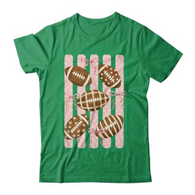 Football Mom Stripes Football High School Game Day Coquette Shirt & Sweatshirt | siriusteestore