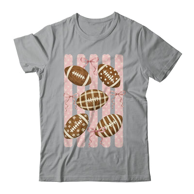 Football Mom Stripes Football High School Game Day Coquette Shirt & Sweatshirt | siriusteestore