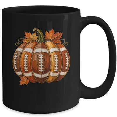 Football Pumpkin Fall Autumn Design Game Day Football Season Mug | siriusteestore