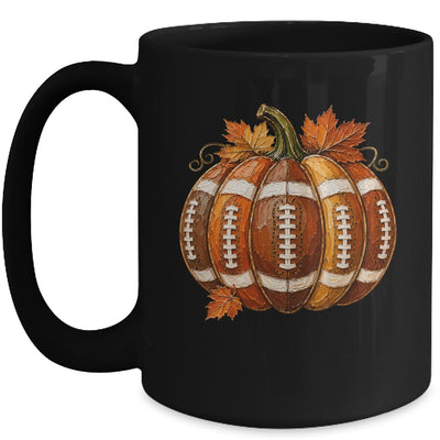 Football Pumpkin Fall Autumn Design Game Day Football Season Mug | siriusteestore