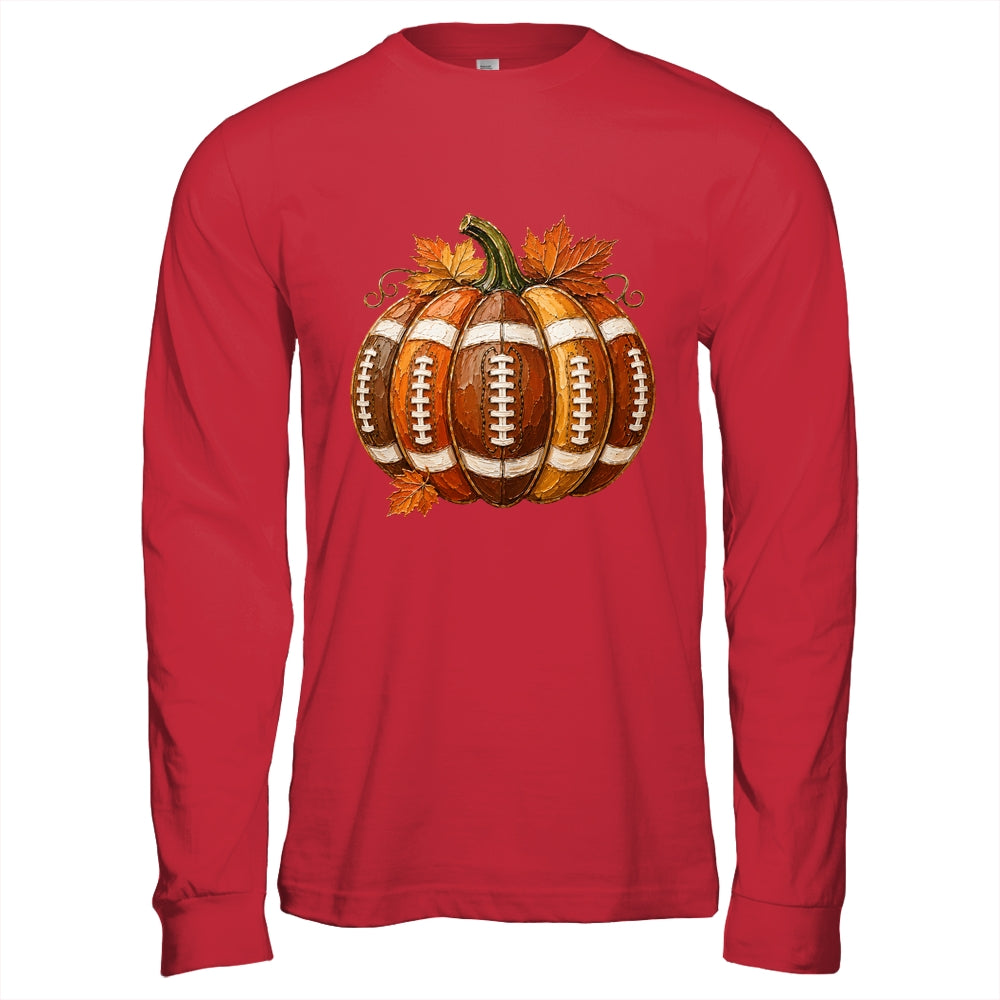 Football Pumpkin Fall Autumn Design Game Day Football Season Shirt & Hoodie | siriusteestore