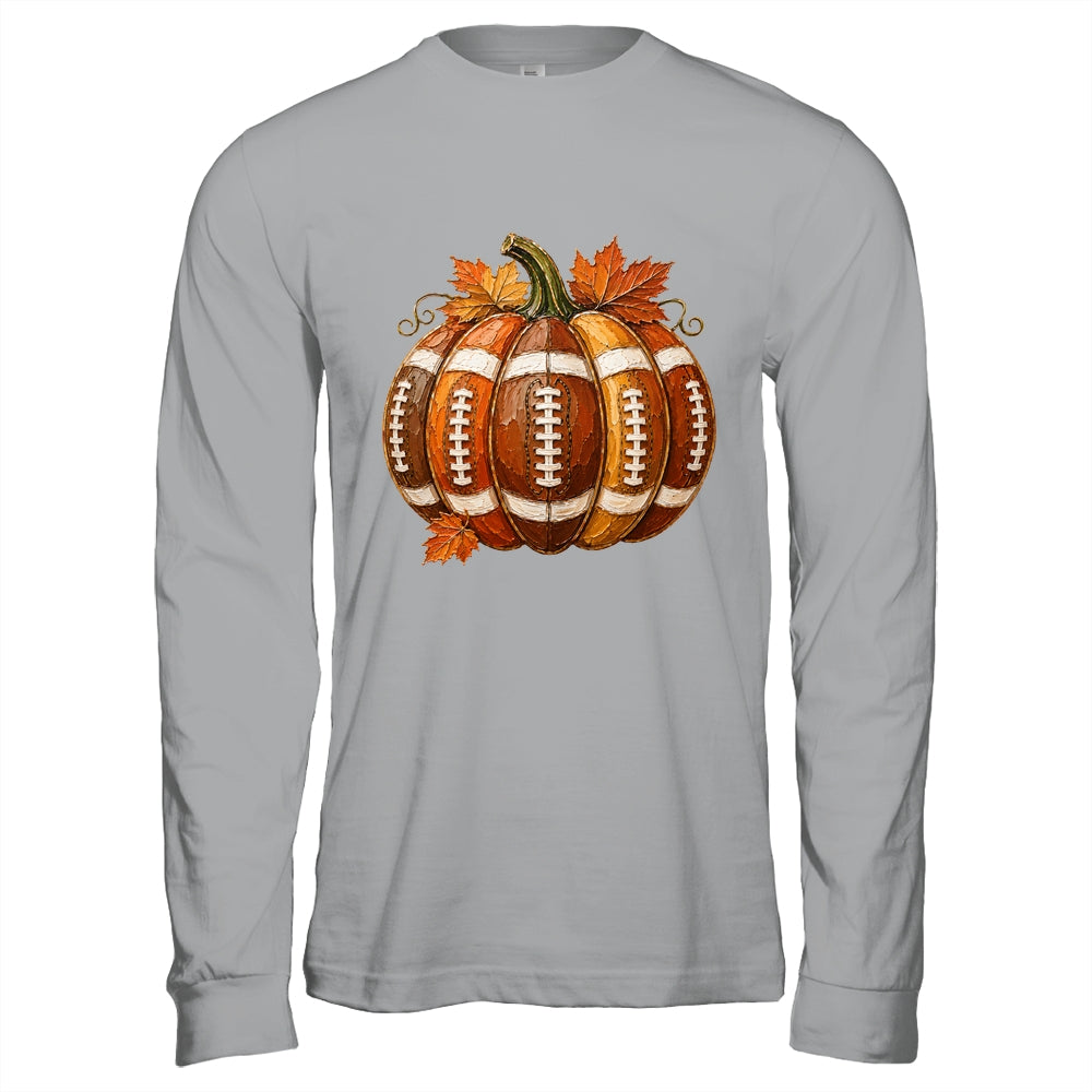Football Pumpkin Fall Autumn Design Game Day Football Season Shirt & Hoodie | siriusteestore