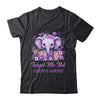 Forget Me Not Alzheimer's Awareness Month Elephant Flower Shirt & Hoodie | siriusteestore