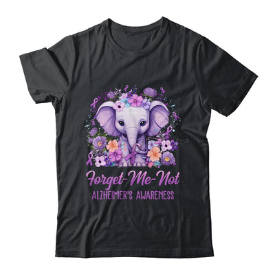 Forget Me Not Alzheimer's Awareness Month Elephant Flower Shirt & Hoodie | siriusteestore