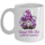 Forget Me Not Purple Alzheimer's Awareness Gnome Flower Mug | siriusteestore