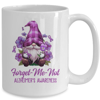 Forget Me Not Purple Alzheimer's Awareness Gnome Flower Mug | siriusteestore