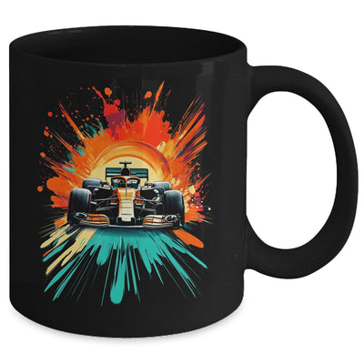 Formula Racing Open Wheel Race Car On Racing Track Mug | siriusteestore