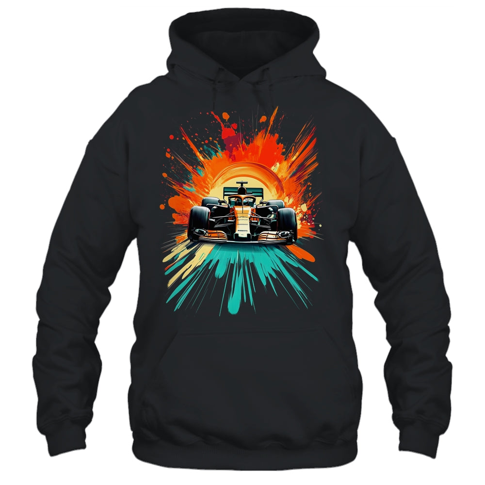 Formula Racing Open Wheel Race Car On Racing Track Shirt & Hoodie | siriusteestore