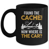 Found The Cache Geocacher Geocaching GPS Tracking Mug | siriusteestore