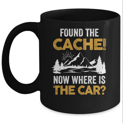 Found The Cache Geocacher Geocaching GPS Tracking Mug | siriusteestore