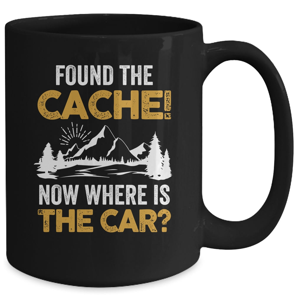 Found The Cache Geocacher Geocaching GPS Tracking Mug | siriusteestore