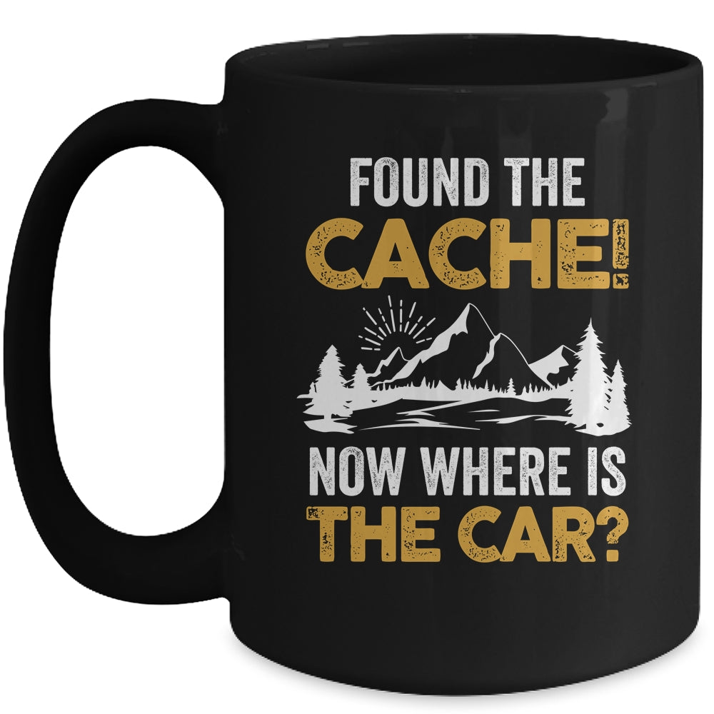 Found The Cache Geocacher Geocaching GPS Tracking Mug | siriusteestore