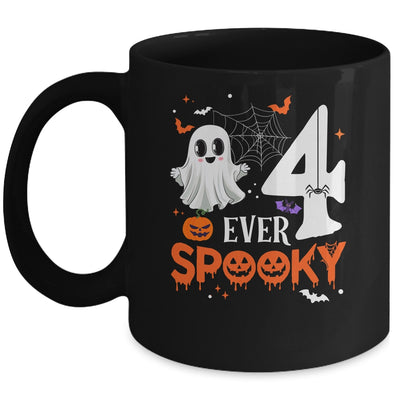 Four Ever Spooky Birthday Decorations Halloween 4th Birthday Mug | siriusteestore