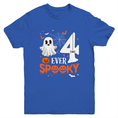 Four Ever Spooky Birthday Decorations Halloween 4th Birthday Youth Shirt | siriusteestore