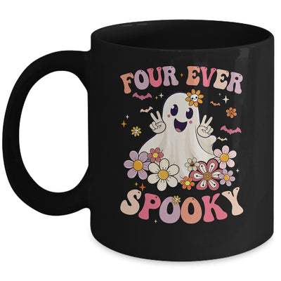 Four Ever Spooky Halloween 4th Birthday Party Decorations Mug | siriusteestore
